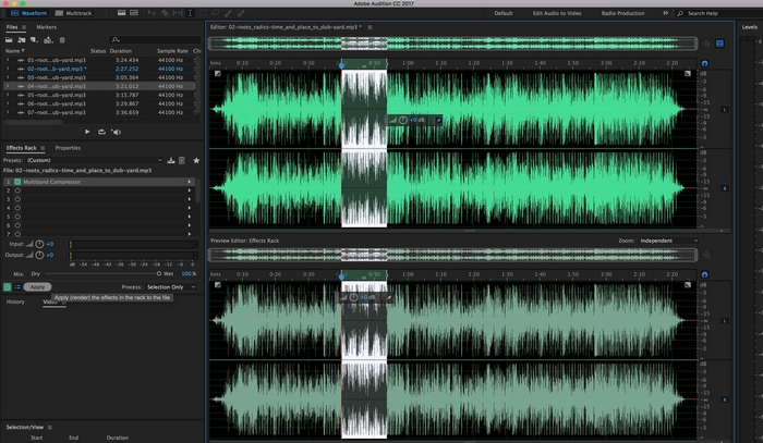 PCM録音で録音した音声データを編集 Adobe Audition
