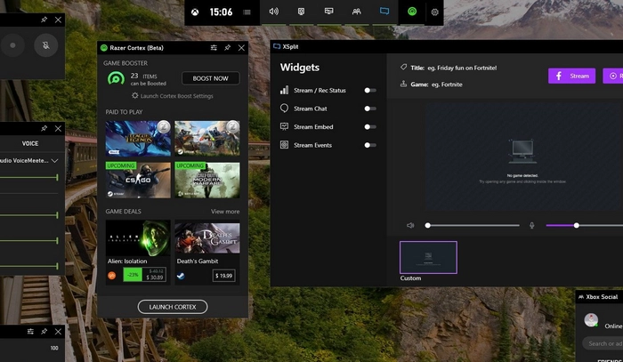 インスタのリールを画面録画 Xbox Game Bar