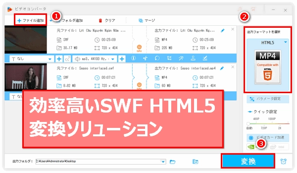 SWF HTML5変換