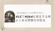 VLCでH264ファイルが再生