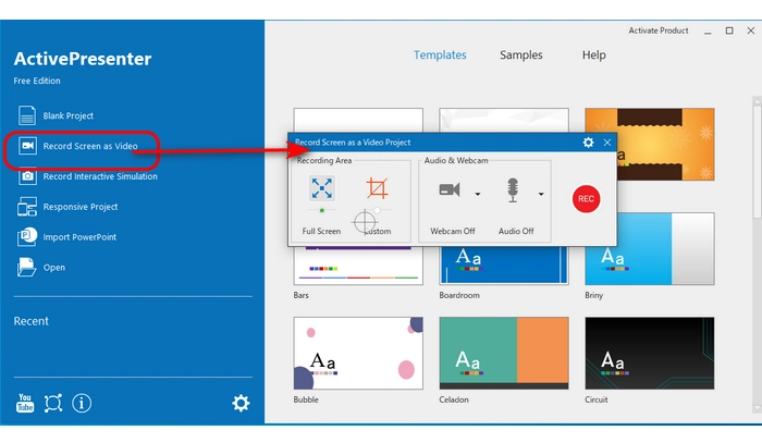 ３．Windows11画面録画フリーソフト－ActivePresenter