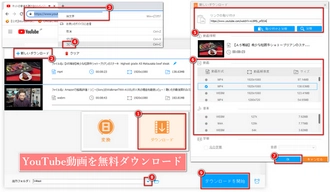 YouTube動画をAVIに変換する前にダウンロード