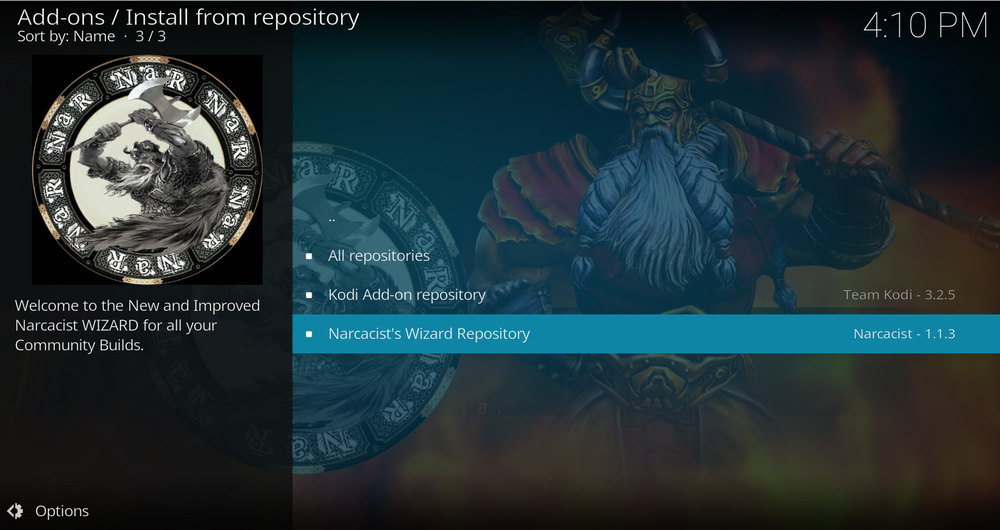 Select Narcacist's Wizard Repository Repository