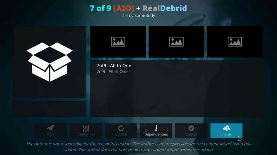 Install Kodi 7 of 9 addon