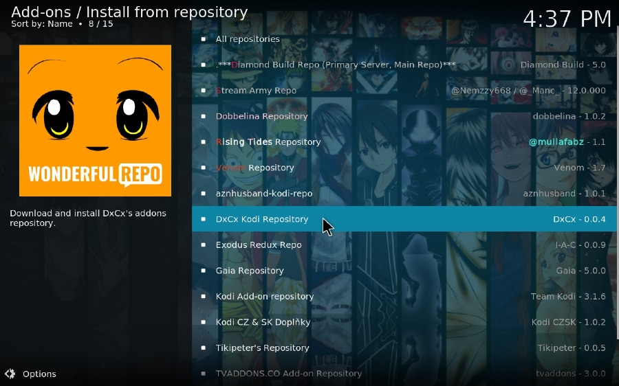 DxCx Kodi Repo