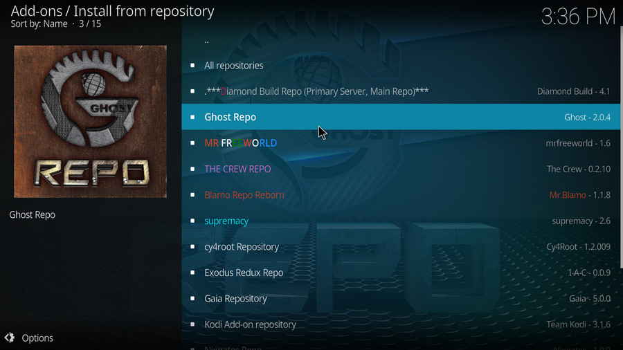 Select Ghost Repository