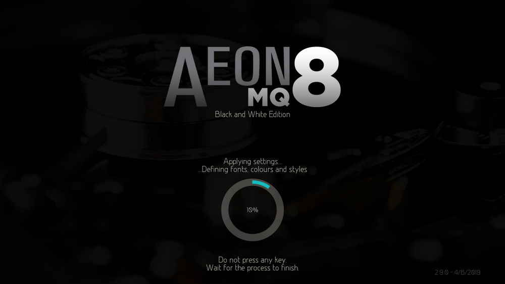 Kodi on Aeon MQ 9 skin
