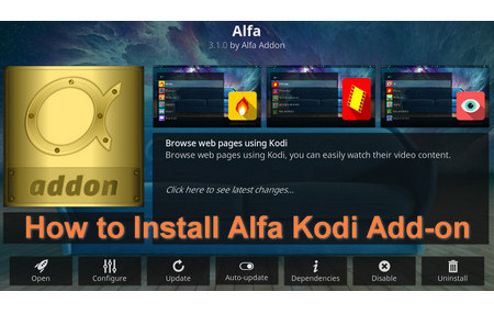 Alfa Kodi Add-on Installation