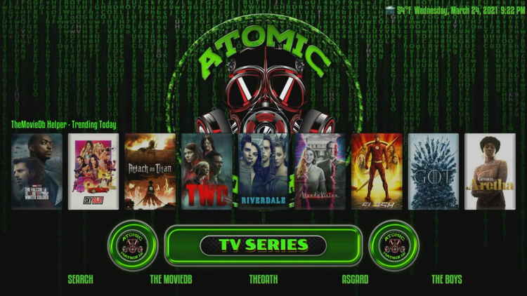 Atomic Matrix 19 Build Kodi addon