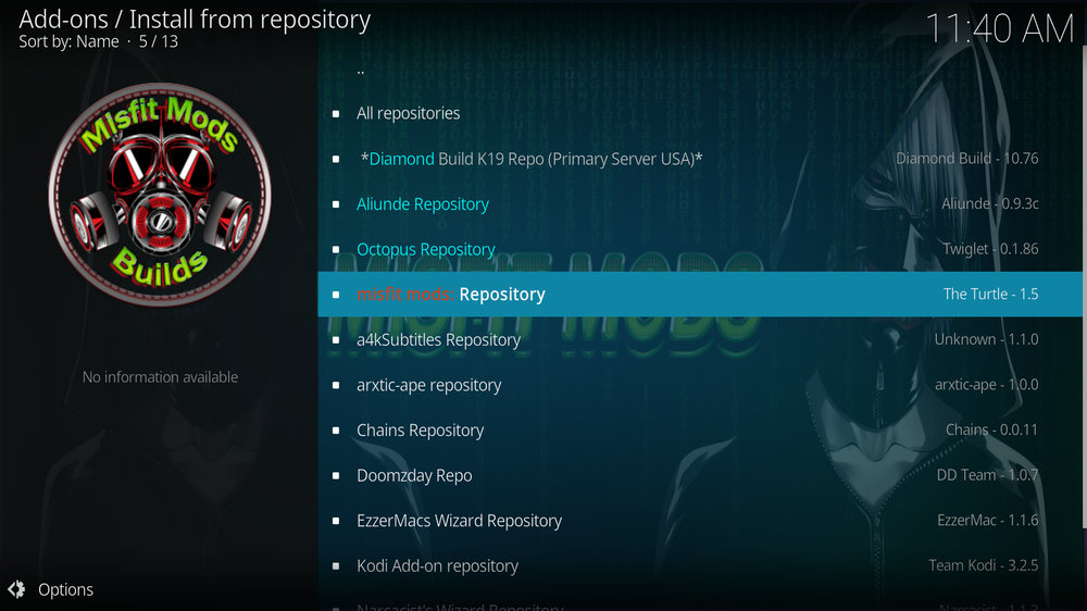 Select misfit mods: Repository