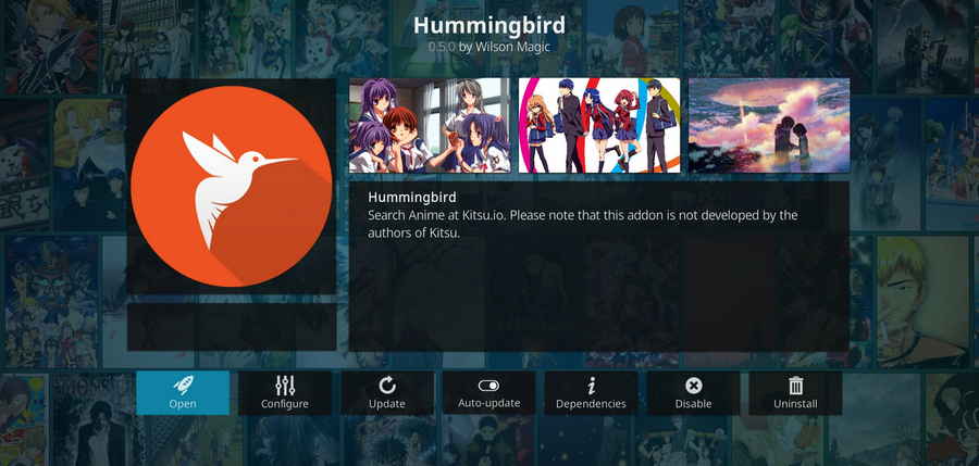 Hummingbird addon