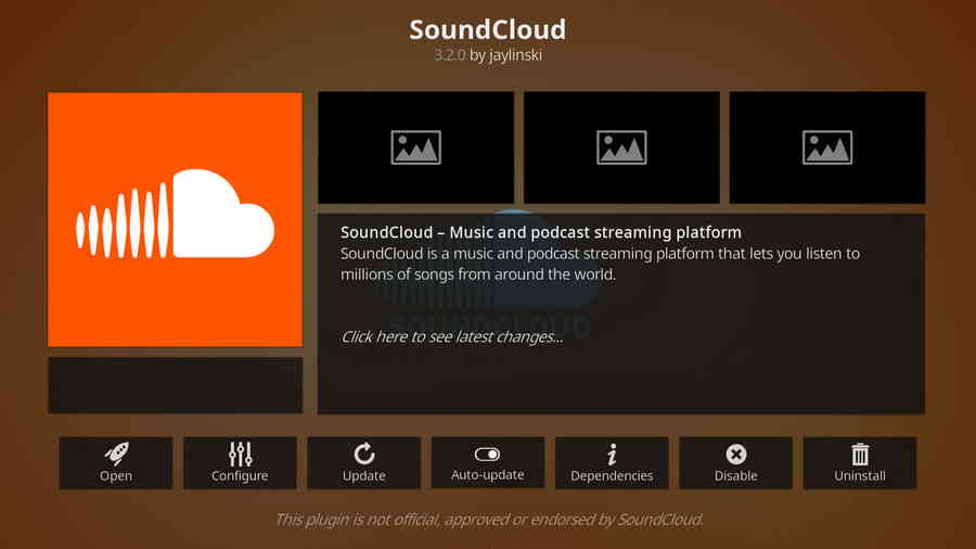 SoundCloud addon