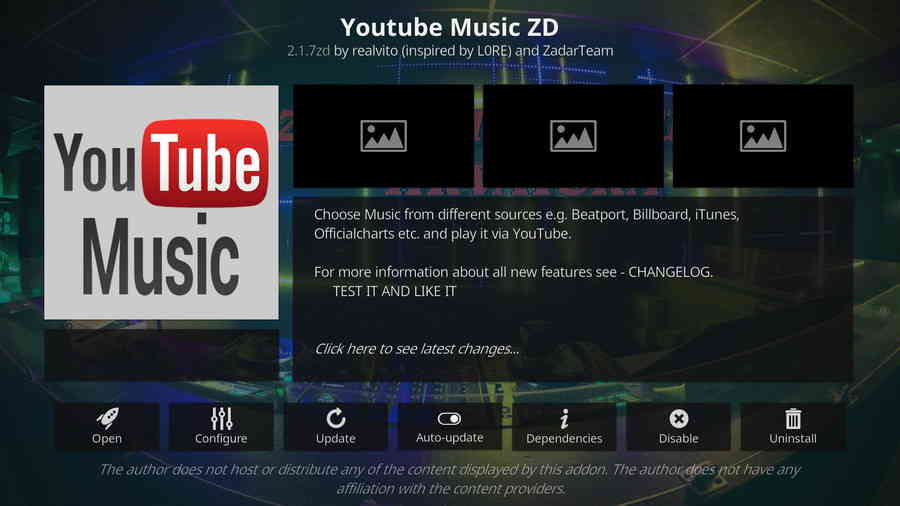 YouTube Music ZD addon