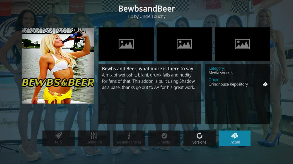 Install Kodi Bewbsandbeer addon