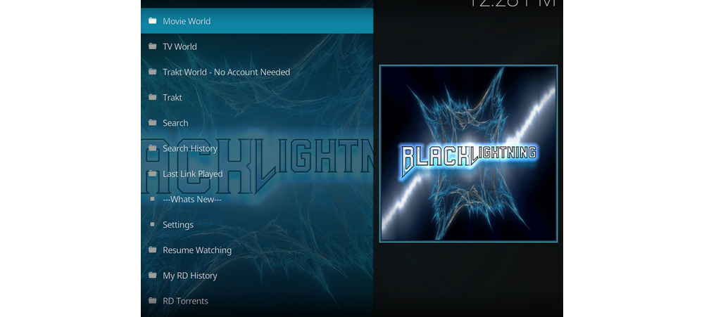 Black Lightning Kodi addon