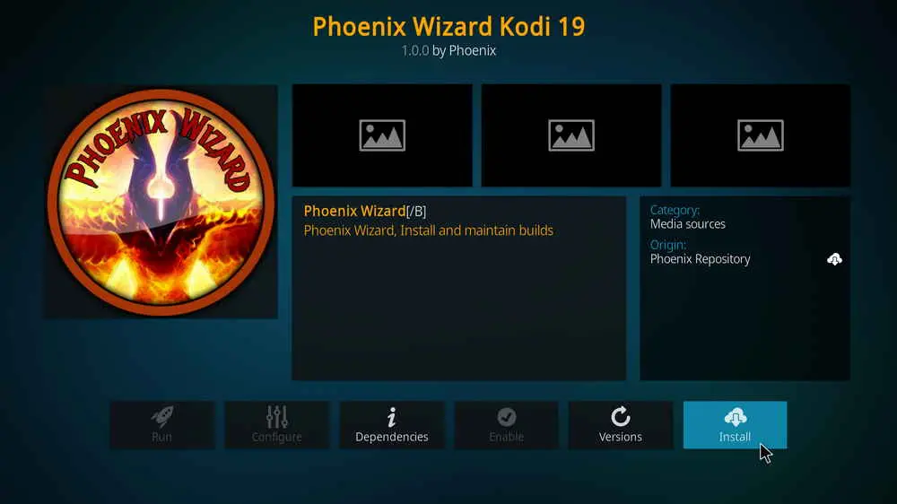 Install Kodi Phoenix Wizard Kodi 19 addon
