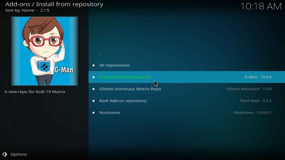 Select G-Man Matrix Repository