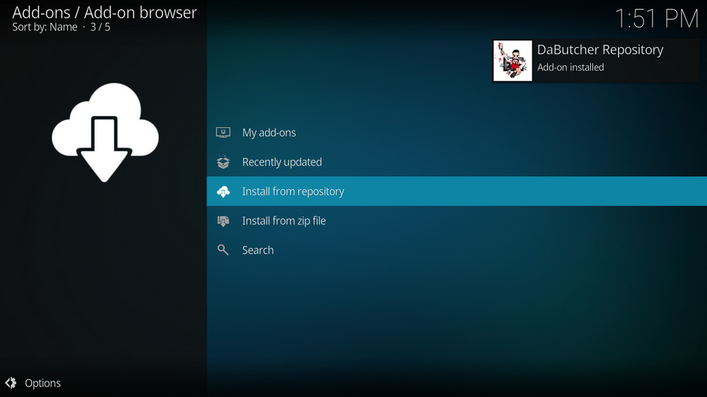 DaButcher Repository Add-on installed