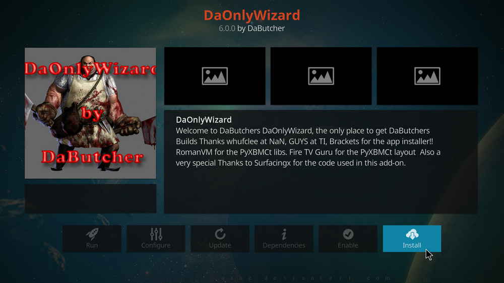 Install Kodi DaOnly Wizard addon