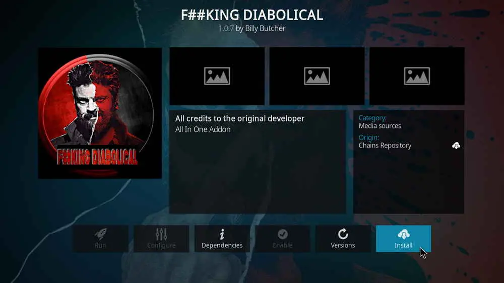Install Kodi Diabolical addon