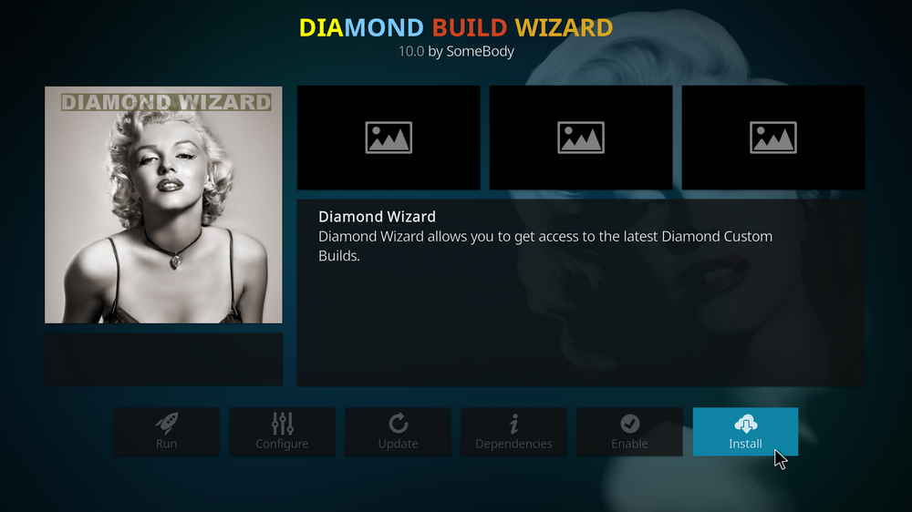 Install Kodi Diamond Build Wizard addon