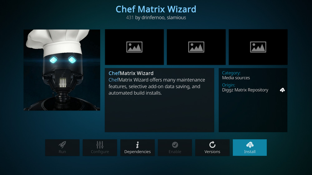 Install Kodi Chef Wizard addon