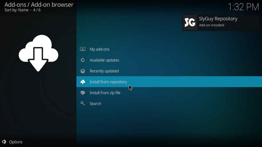 SlyGuy Repository Add-on installed