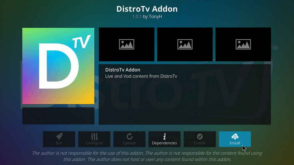 Install Kodi DistroTV Addon
