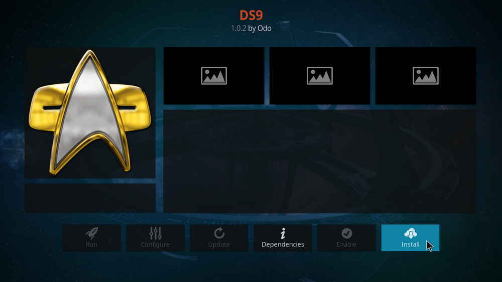 Install Kodi DS9 addon