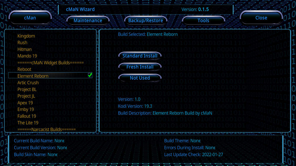 Install Element build