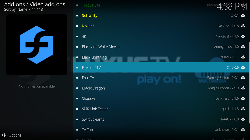 Select Fluxus IPTV