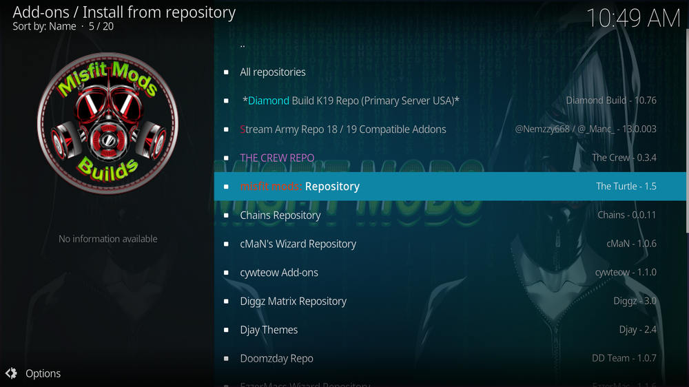 Select misfit mods: Repository