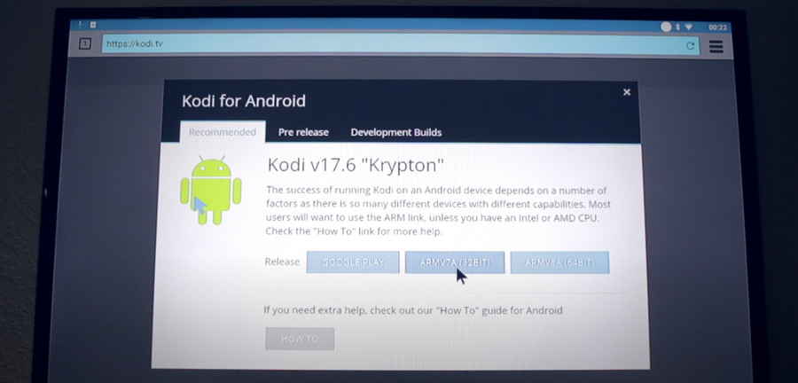 Download Kodi to Android box