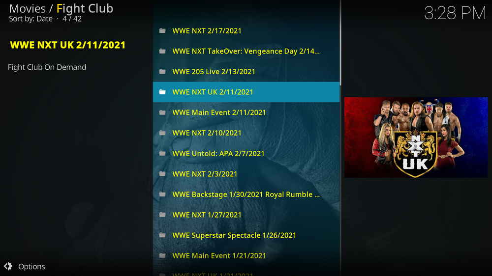 Watch WWE with Kodi addons