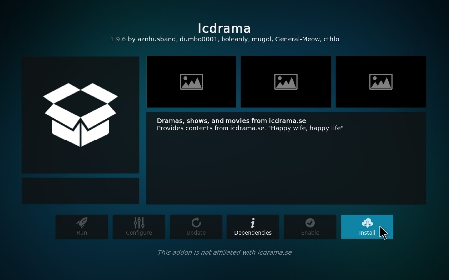 Install Icdrama