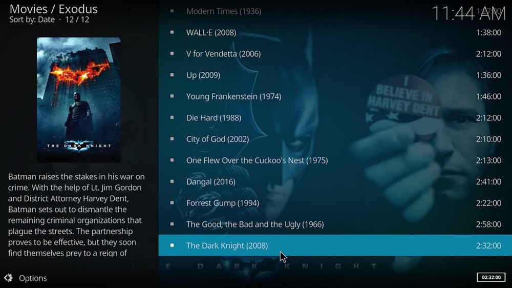 Browse IMDB lists on Kodi