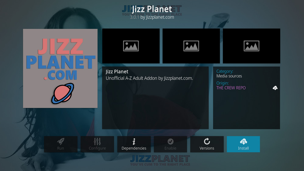 Install Kodi Jizz Planet addon