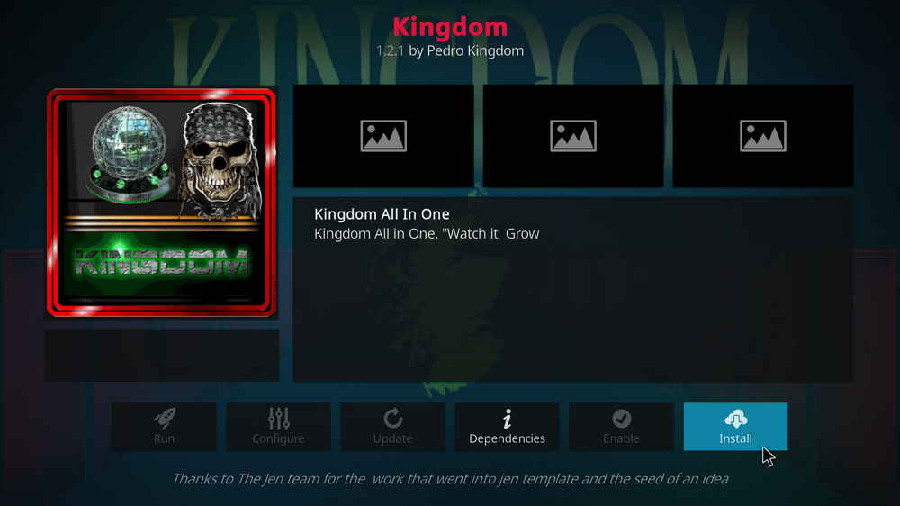 Install Kodi Kingdom addon