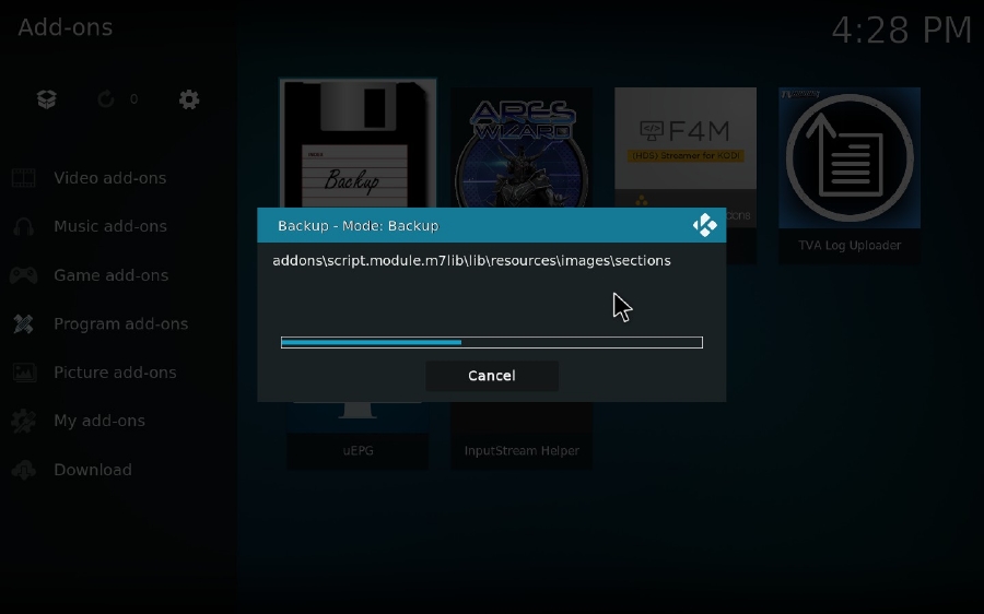 How to Back up Kodi 2