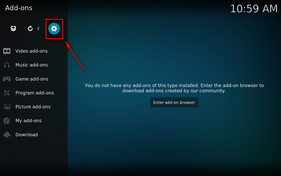 Kodi Settings/System