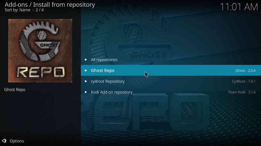 Select Ghost Repository