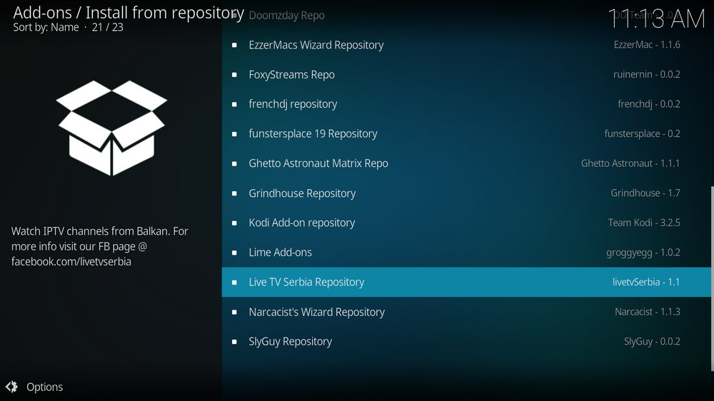 Select Live TV Serbia Repository Repository