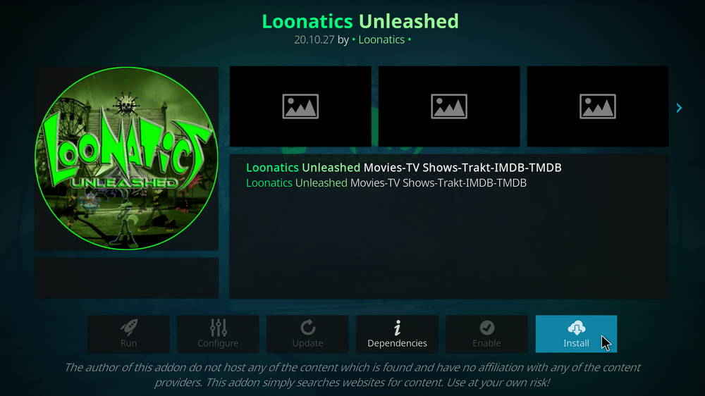Install Kodi Loonatics Unleashed addon