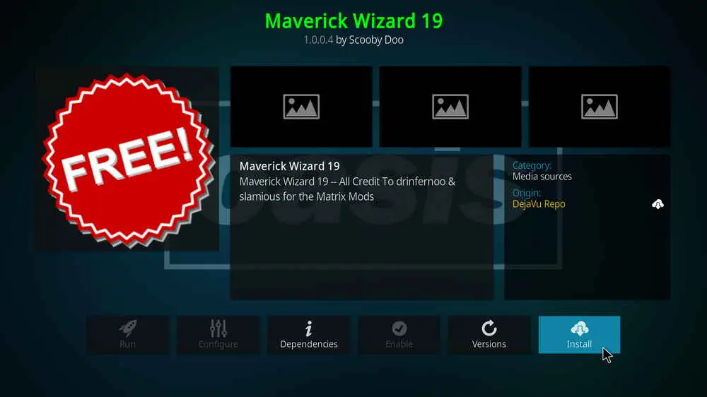 Install Kodi Maverick Wizard 19 addon