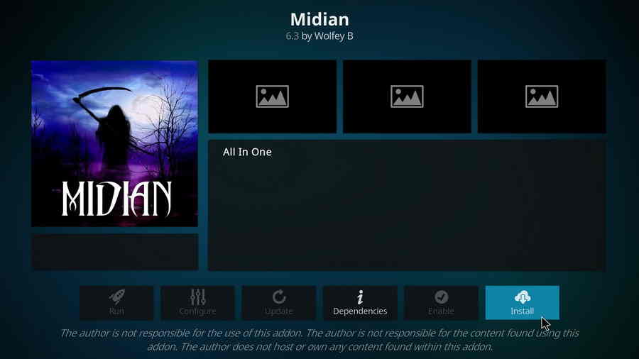 Install Kodi Midian addon