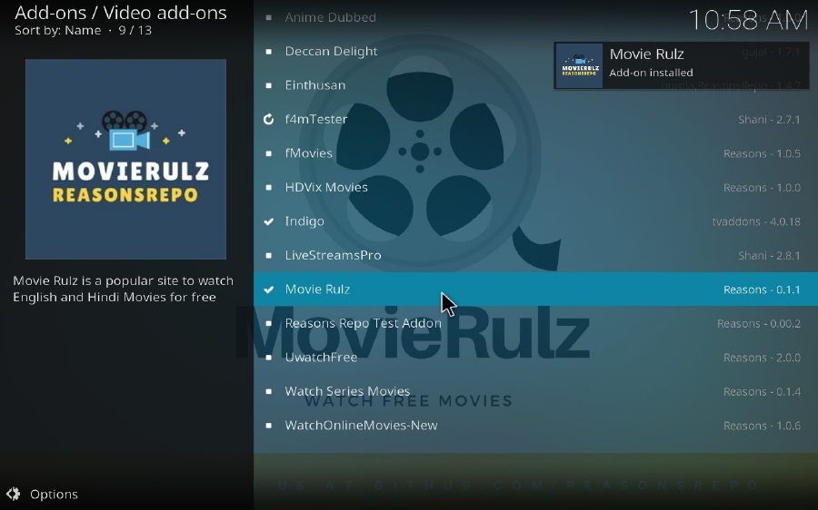 MovieRulz Installed
