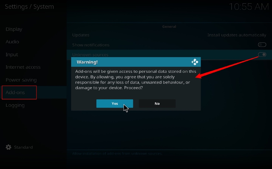 Enable Unknown Sources Option