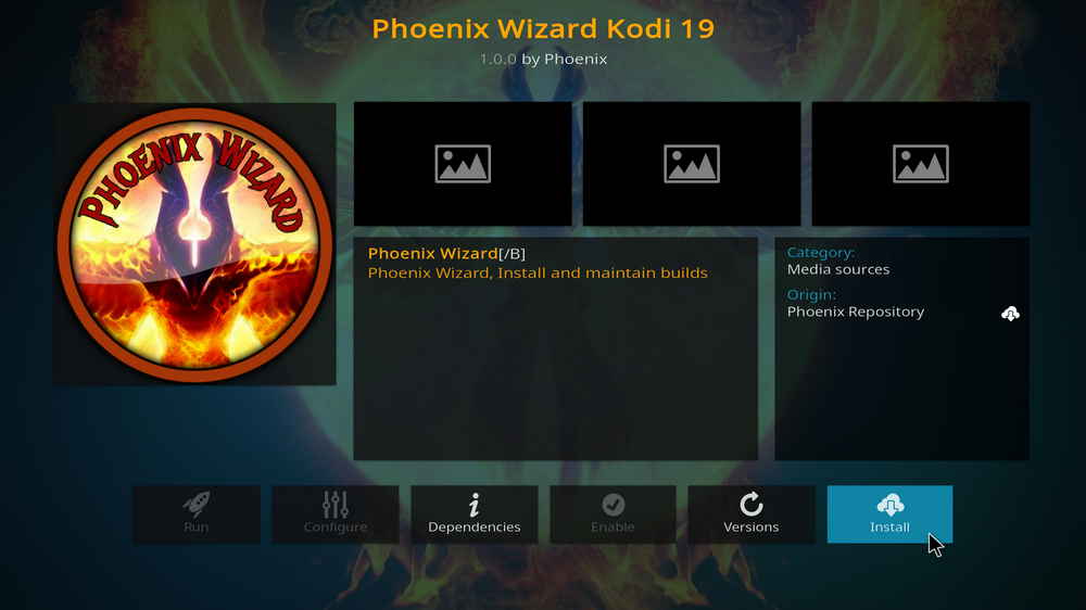 Install Kodi Phoenix Wizard Kodi 19 addon