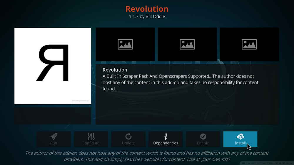 Install Kodi Revolution addon