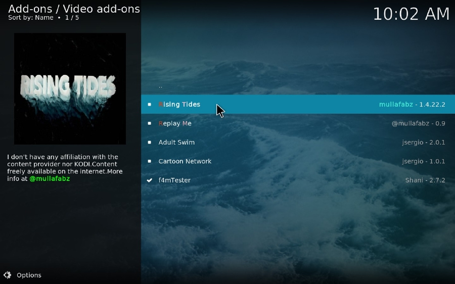 Rising Tides Kodi Add-on